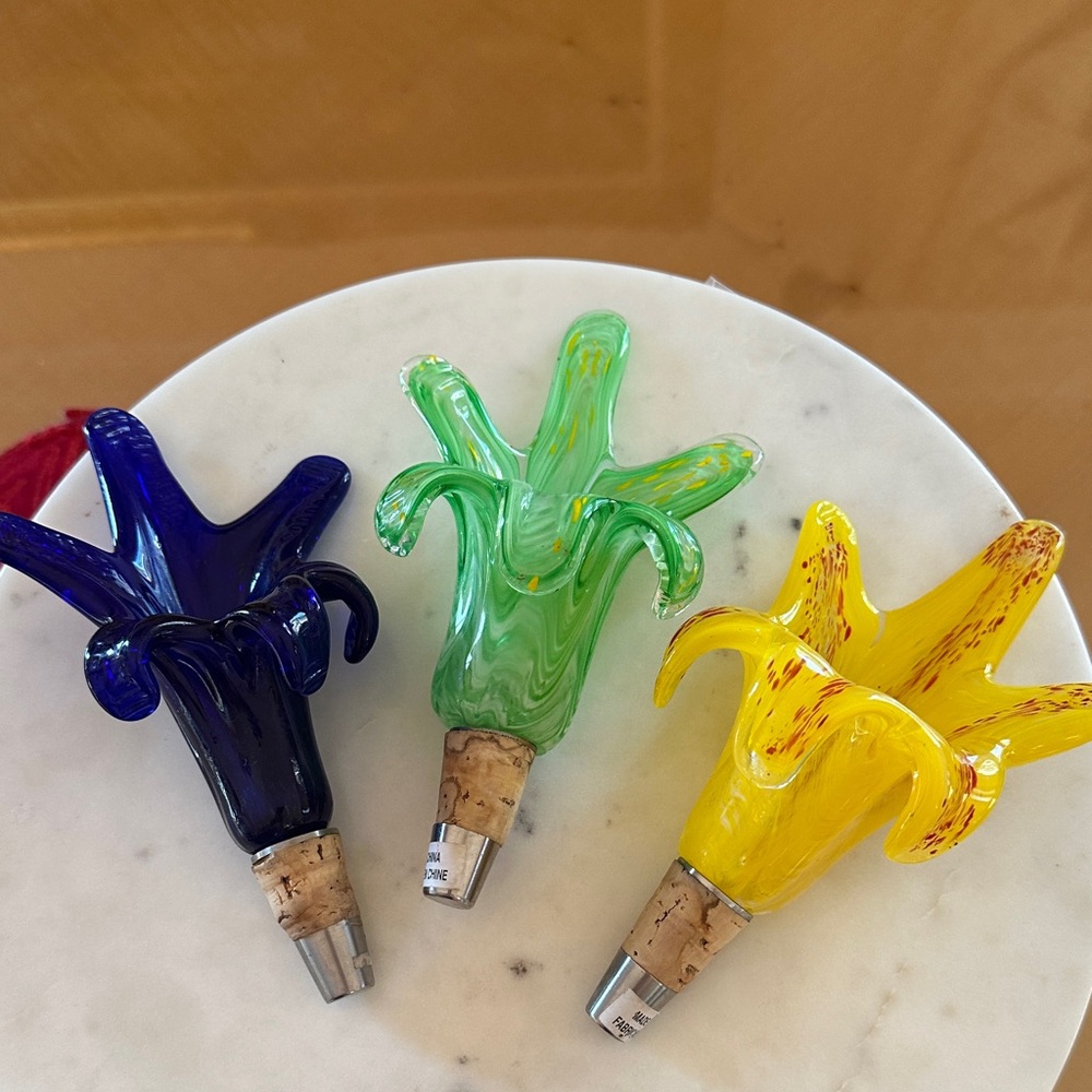 Colorful Glass Bottle Stoppers